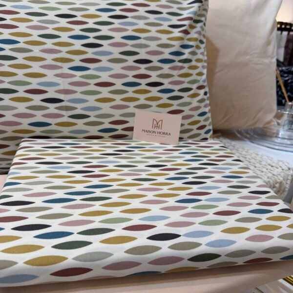 Parure de draps de lit 02 places en polycoton